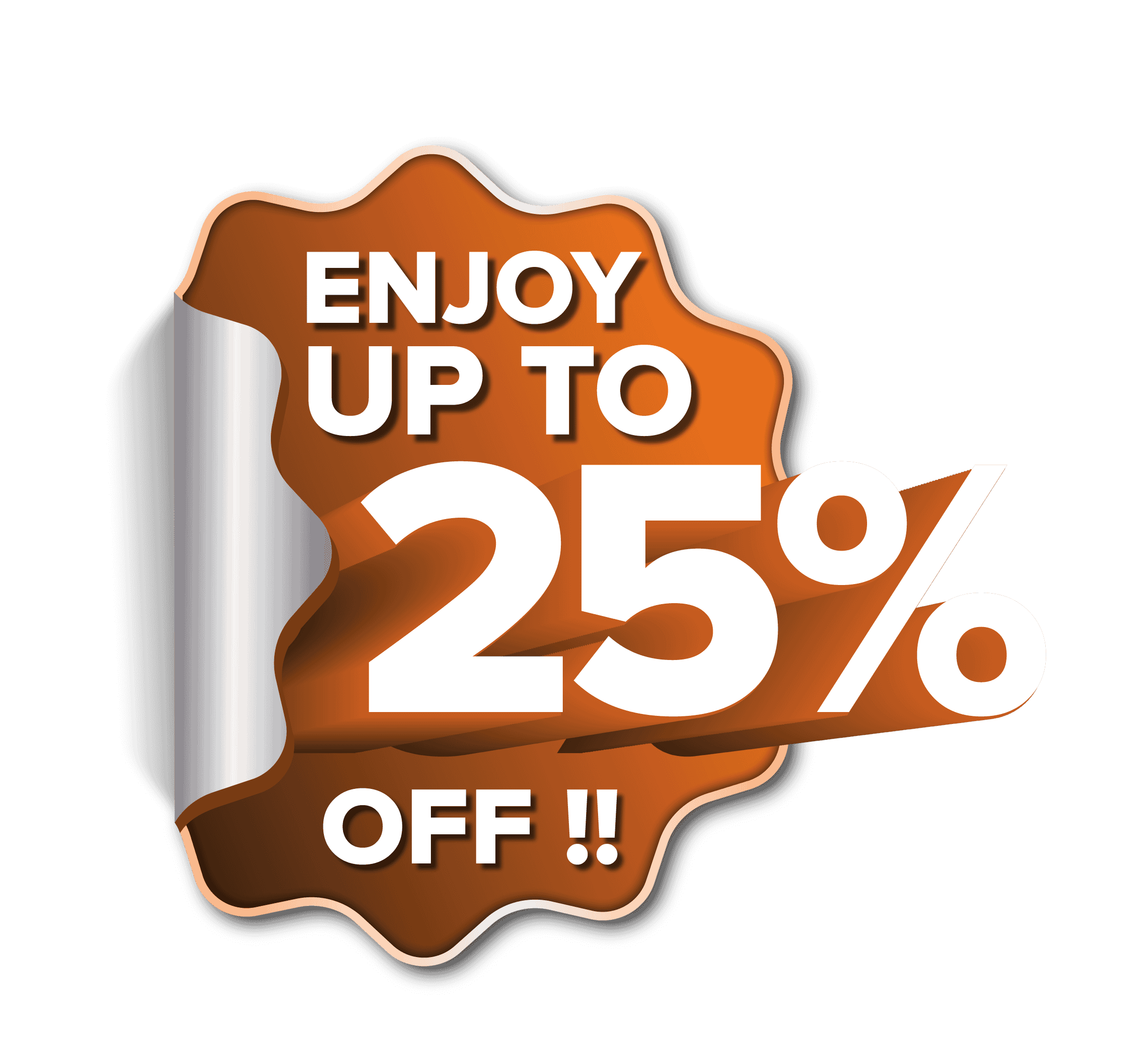 Enjoy Up To 25% Off
